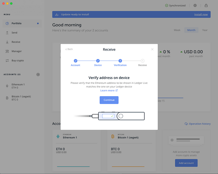 Acknowledge verification procedure